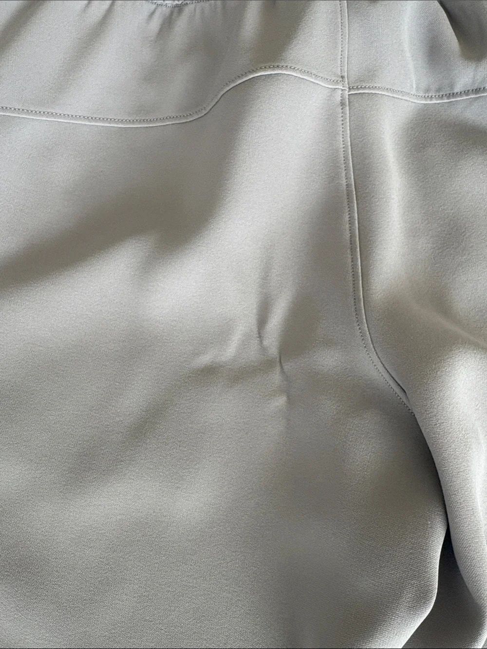 Lululemon On The Fly Woven Pant Rhino Grey Crepe Drawstring High Rise - Picture 11 of 13